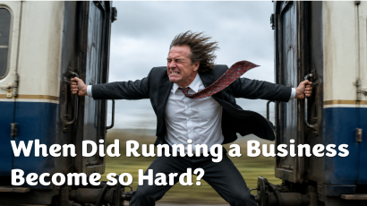 Business owner desperately trying to hold parts of his business together