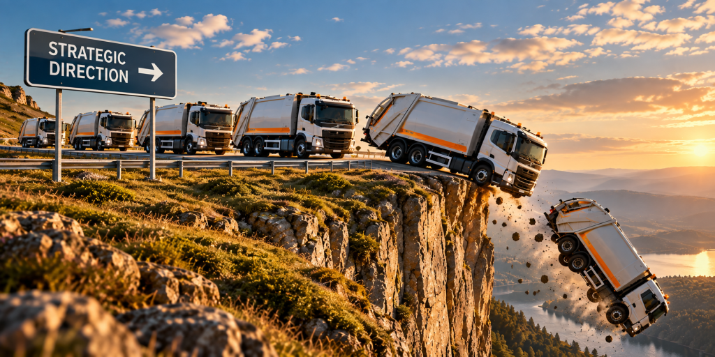 A company's strategic direction sending the business over the edge