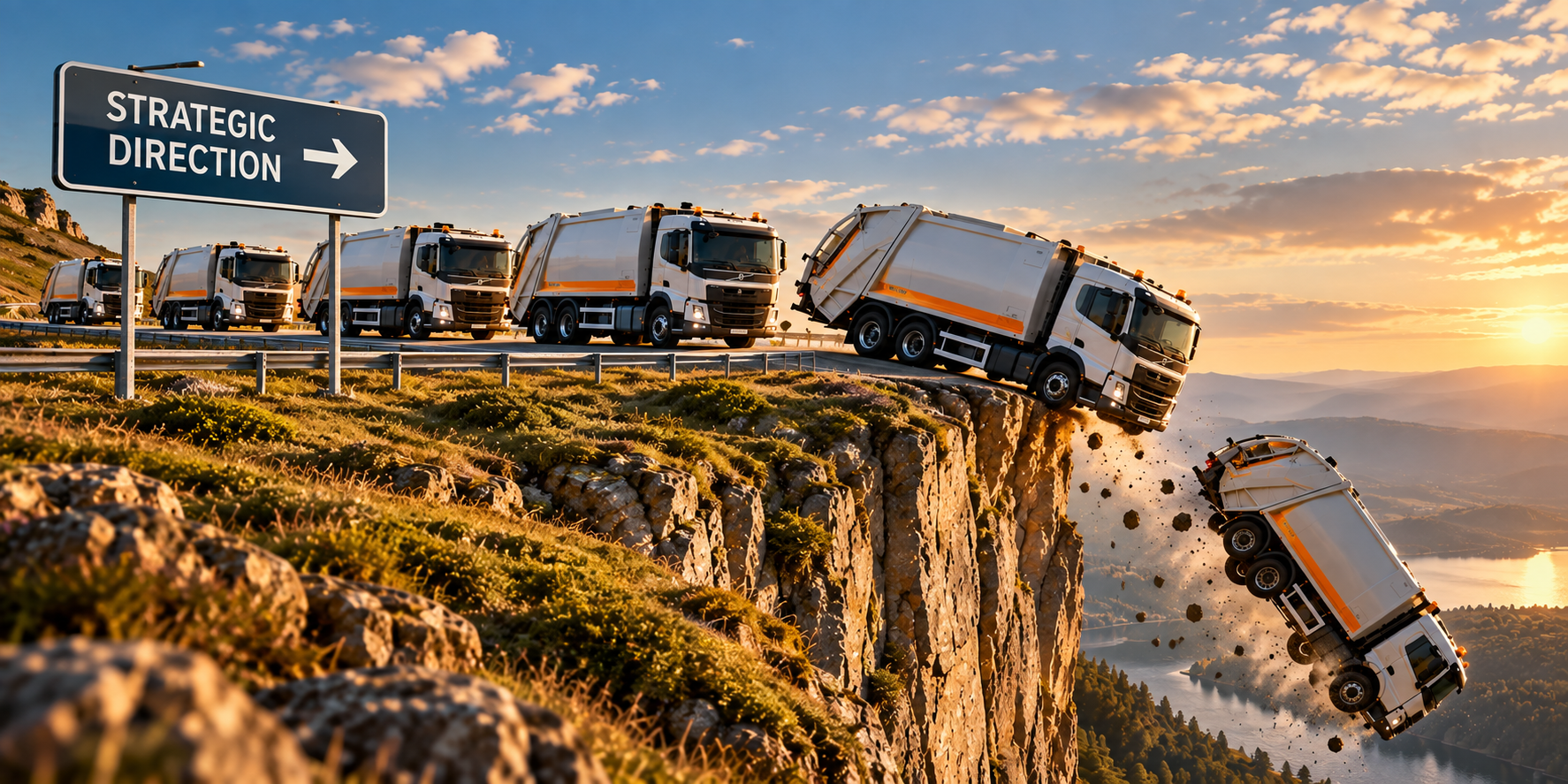 A company's strategic direction sending the business over the edge